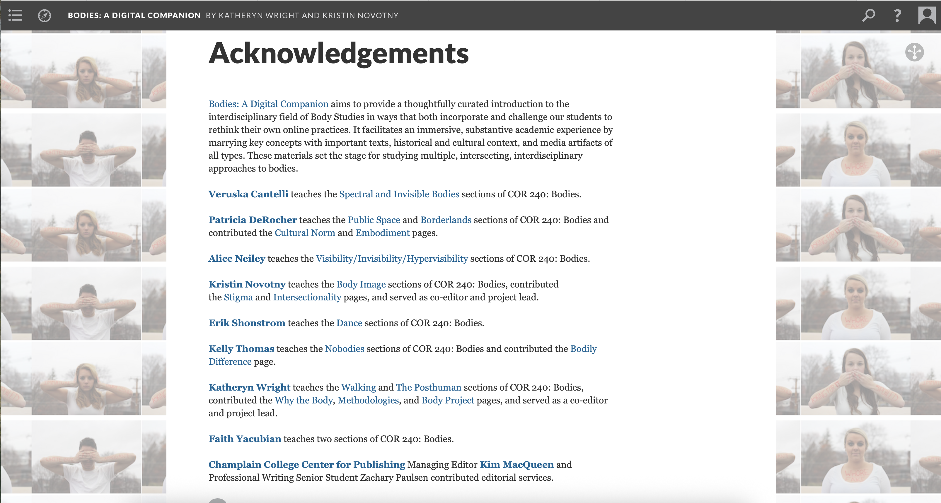 Acknowledgements
