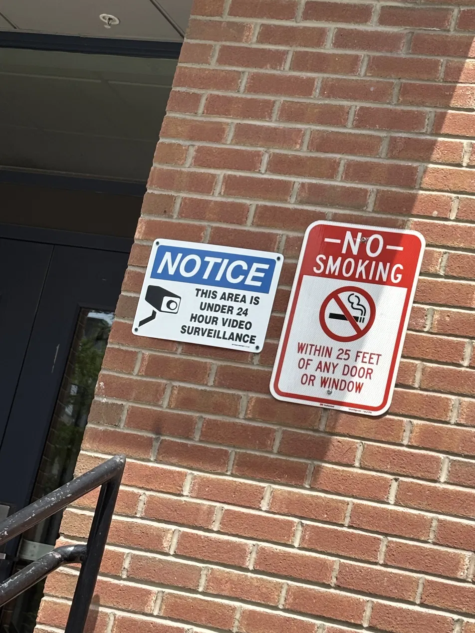 Surveillance sign